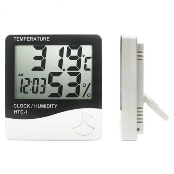 Digital Thermometer Hygrometer Clock Alarm - Alco