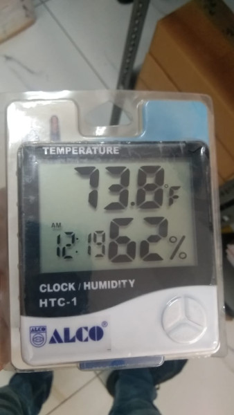 Digital Thermometer Hygrometer Clock Alarm - Alco