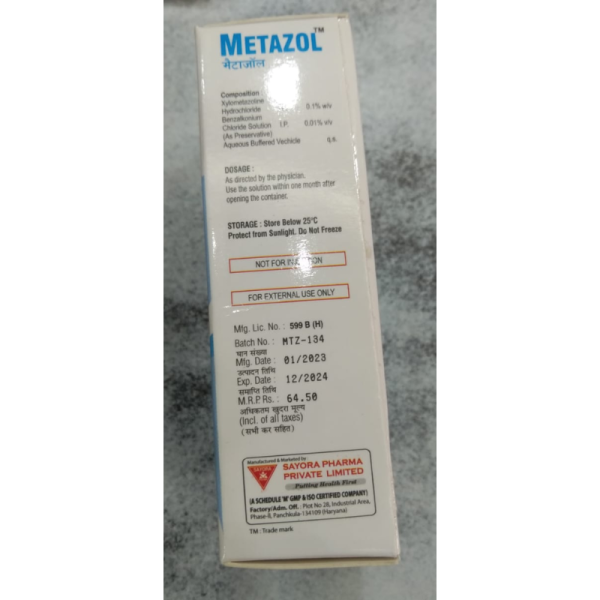 Metazol Nasal Spray - Sayora Pharma