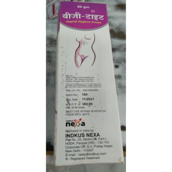 Vg Tight Vaginal Hygiene Cream - Indkus Nexa