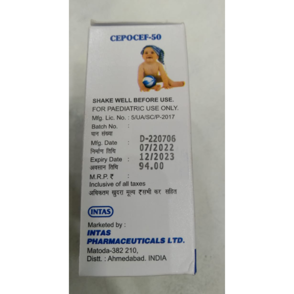 Cepocef-50 Dry Syrup - Intas Pharmaceuticals Ltd