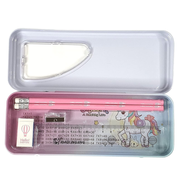Pencil Box with Stationery Inside - Generic