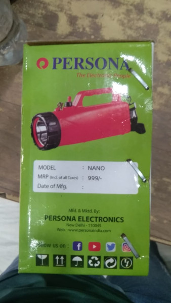 Rechargeable LED Torch - Persona - The Electronic People