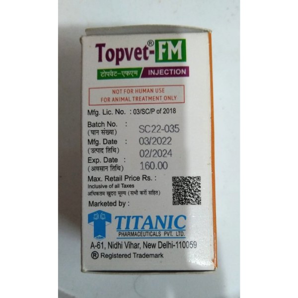 Topvet-FM - Titanic Pharmaceutical Pvt Ltd