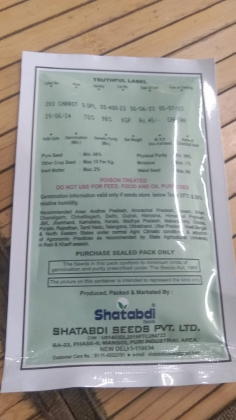 Carrot Seed - Shatabdi Seeds