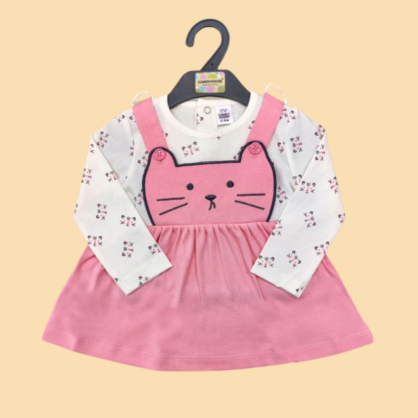 Baby Girl Dungree Dress - Candy House