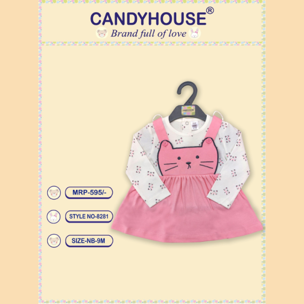 Baby Girl Dungree Dress - Candy House