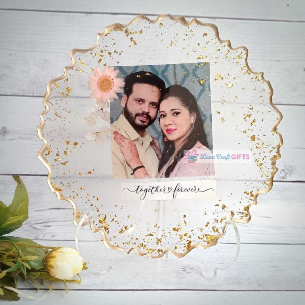 Special Transparent Round Resin Frame Image