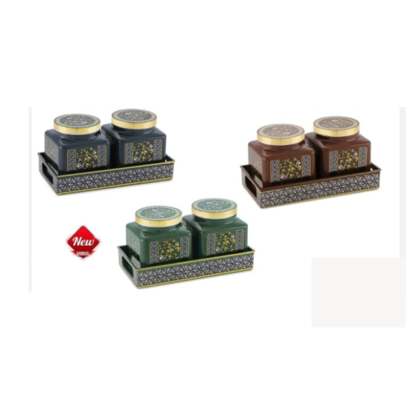 Dry Fruit Jar With Tray-Image