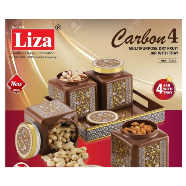 Dry Fruit Jar With Tray - Sunny