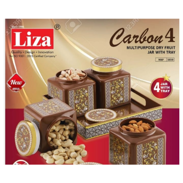 Dry Fruit Jar With Tray - Liza