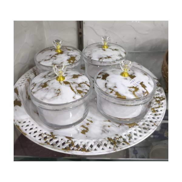 Dry Fruit Jar With Tray - Generic