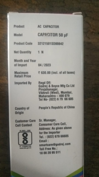 AC Capacitor - Godrej