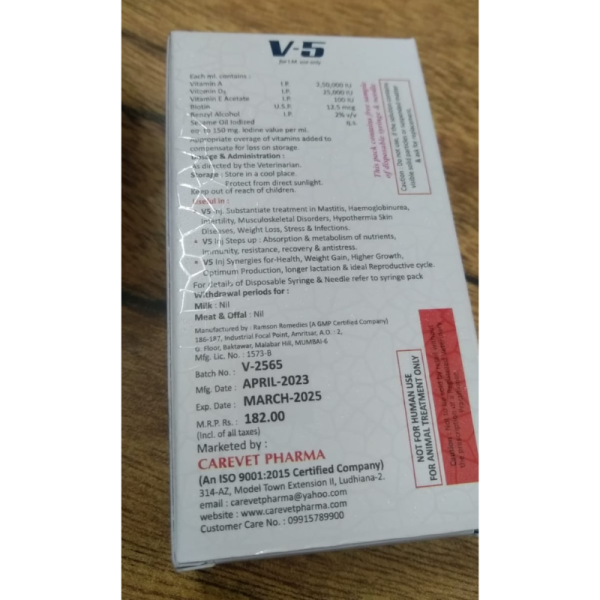 V-5 Injection - Care Vet Pharma
