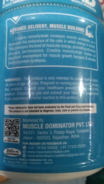 Creatine Monohydrate Powder - Muscle Dominator