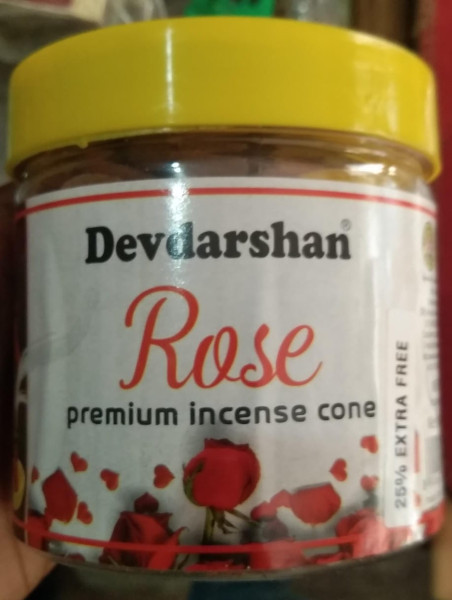 Rose Premium Incence Cone - Devdarshan