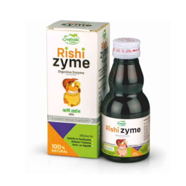 Rishi Zyme Digestive Enzyme Syrup - Saptrishi Herbals