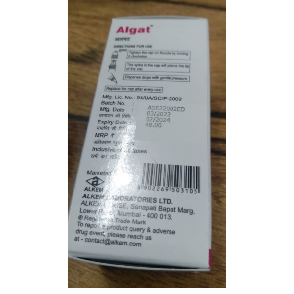Algat Eye Drops - Alkem Laboratories Ltd