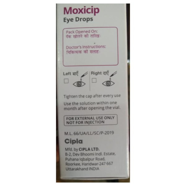 Moxicip Eye Drops - Cipla