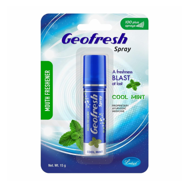 Geofresh Ayurvedic Instant Mouth Freshener Spray - Leeford