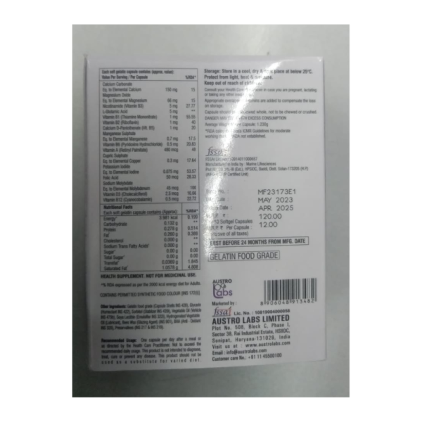 Multivitamin SG Softgel Capsules - Austro