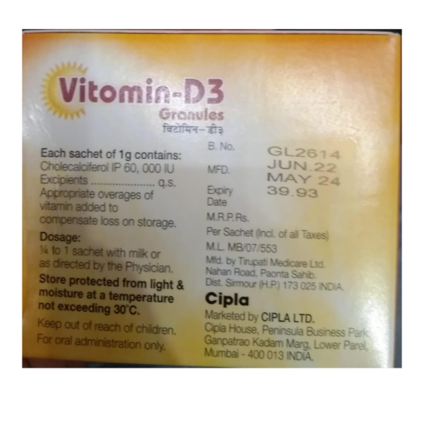 Vitomin-D3 Drops - Cipla