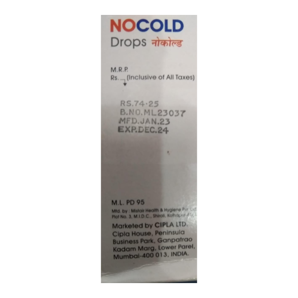 Nocold Drops - Cipla