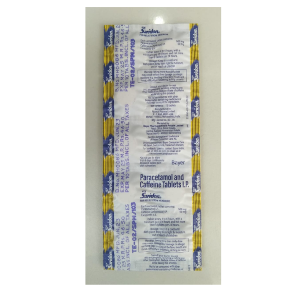Saridon Tablet - Bayer