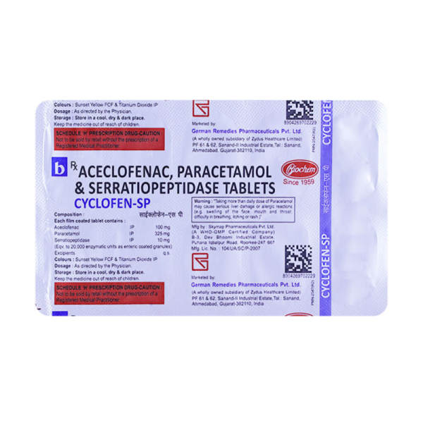 Cyclofen Sp Tablet - German Remedies