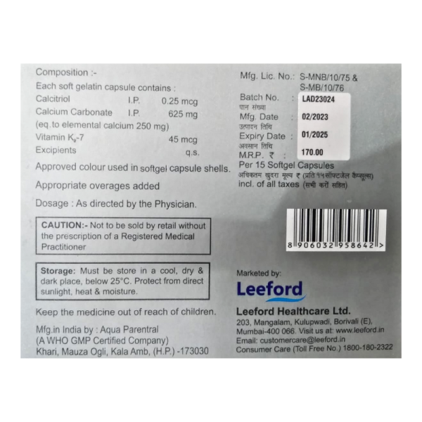 Cetjoint K2-7 Capsules - Leeford