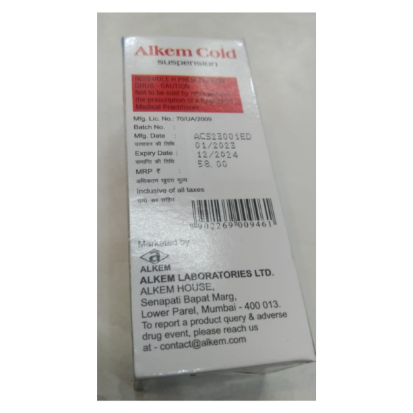 Alkem Cold Suspension - Alkem Laboratories Ltd