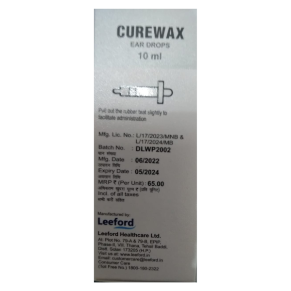 Curewax Ear Drops - Leeford