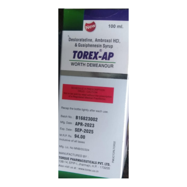 Torex Ap Cough Syrup - Torque