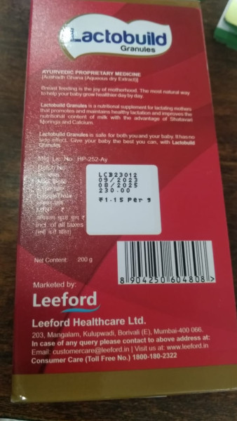 Lactation Granules - Leeford