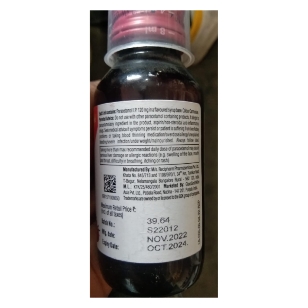 Crocin 120 - GSK (Glaxo SmithKline Pharmaceuticals Ltd)