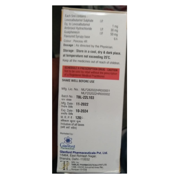 Ambroford-Ls Syrup - Glenford Pharmaceuticals