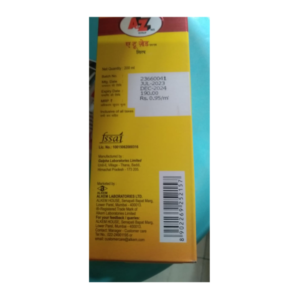 A To Z Syrup - Alkem Laboratories Ltd
