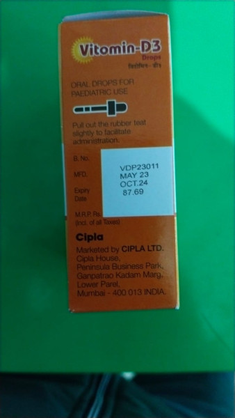 Vitamin-D3 Drops - Cipla