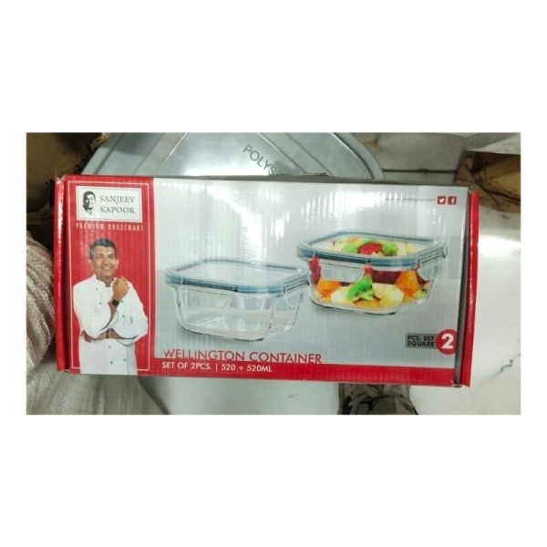 Wellington Square Container Set - Sanjeev Kapoor