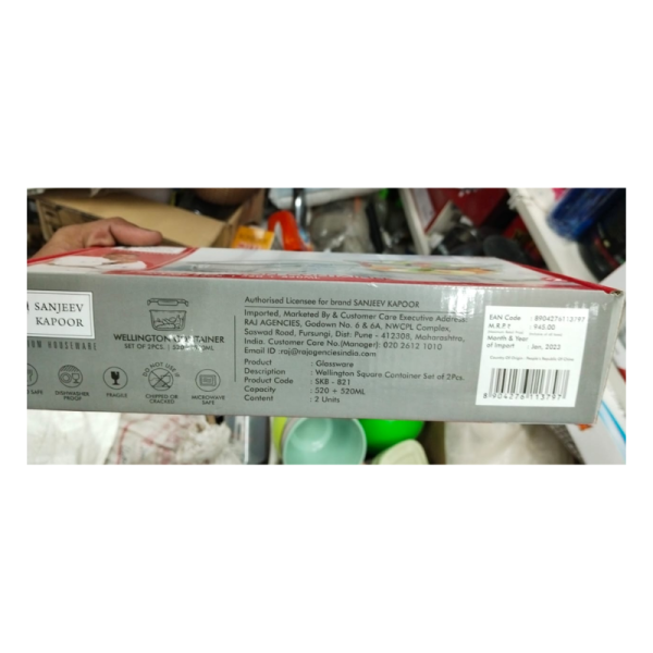 Wellington Square Container Set - Sanjeev Kapoor