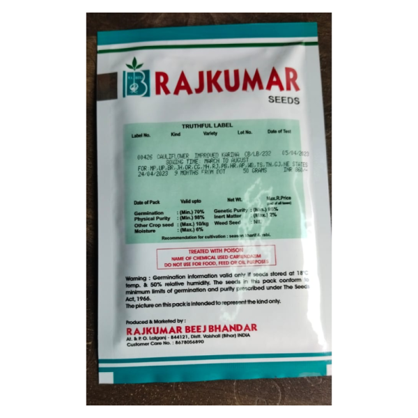 Cauliflower Seed - Rajkumar Beej Bhandar