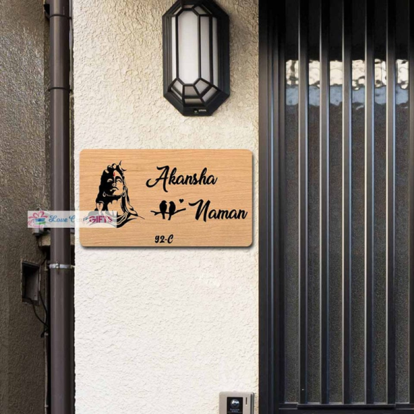Wooden Home Name Plates-Image