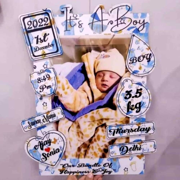 Personalized Baby Birth Frame - Generic