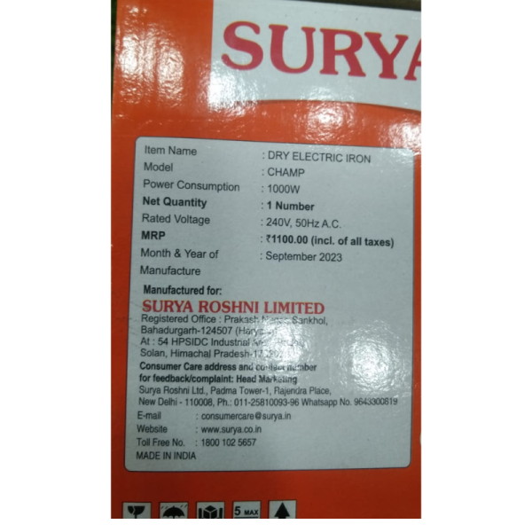 Dry Iron - Surya