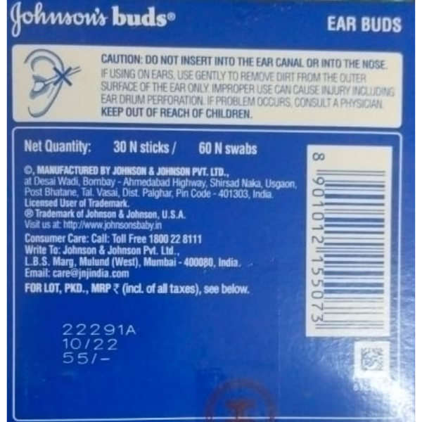 Ear Cleaning Earbuds - Johnson's