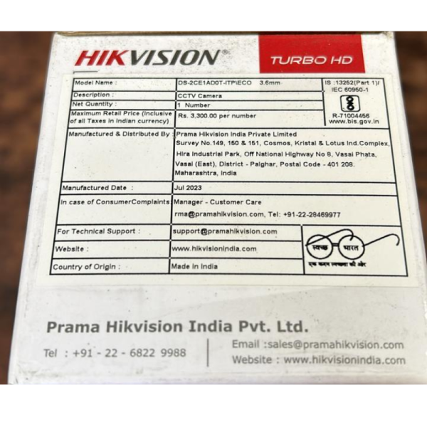 CCTV Camera - Hikvision