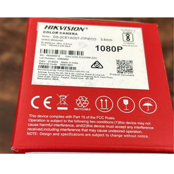 CCTV Camera - Hikvision