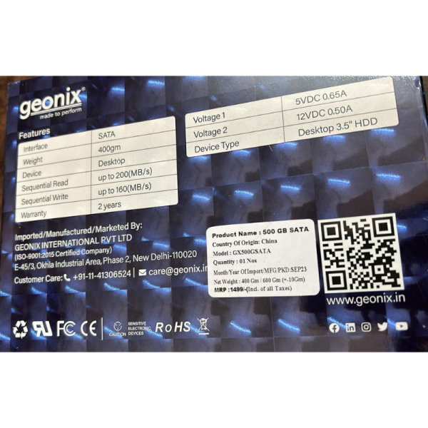 Hard Drive - Geonix