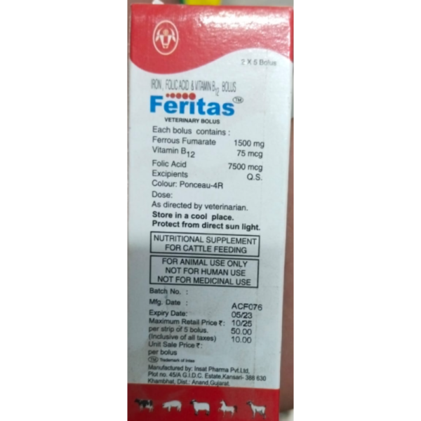 Feritas Bolus - Intas Pharmaceuticals Ltd
