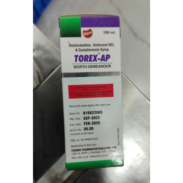 Torex Ap Cough Syrup - Torque